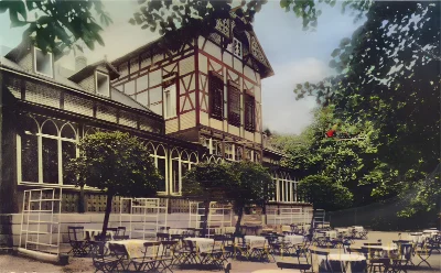 waldschloesschen, Ausflugslokal in Fachwerk-Bauweise